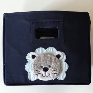 Set of 2 Carter's Navy Blue Storage Bins with Animal Design